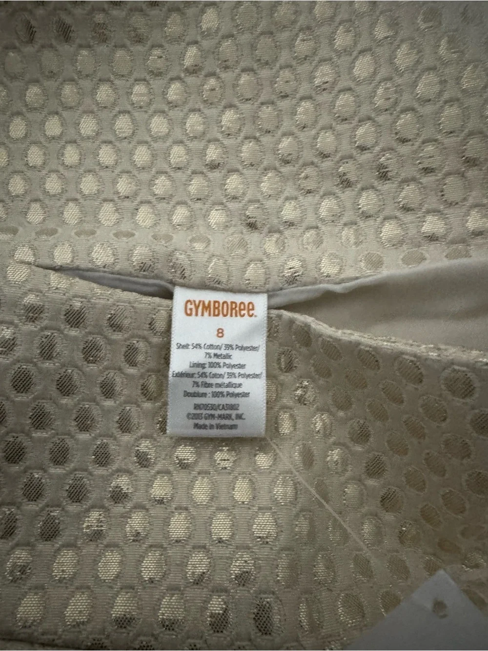 Gymboree Shimmery Champagne A-Line Skirt